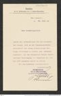Nachlass Franz Steindachner, Brief von Schottengymnasium, Komitee für die Jubiläumsfeier an Franz Steindachner (25.06.1906), Inv.Nr. 466.01, Seite 1